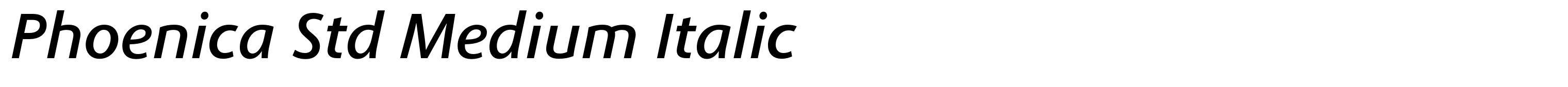 Phoenica Std Medium Italic
